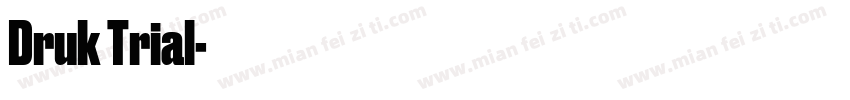 Druk Trial字体转换